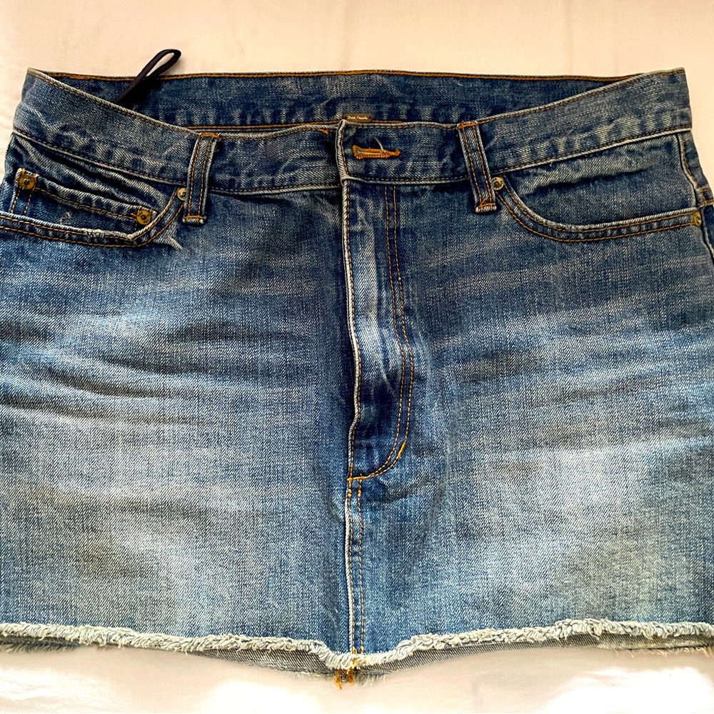 Free People Jean Skirt